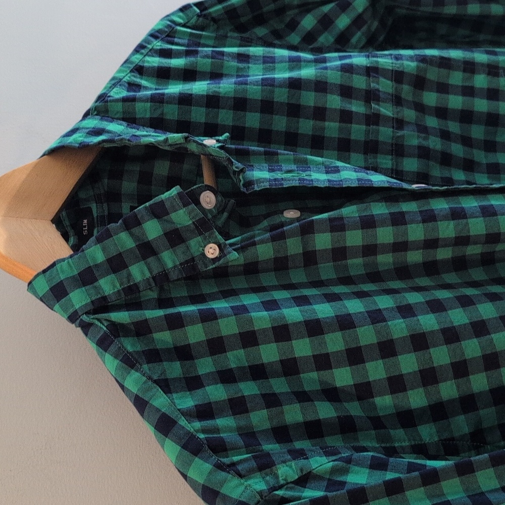 J. Crew Men's Medium Slim Fit Flex Washed Long Sleeve Button Down Style #BE208 - Picture 5 of 15
